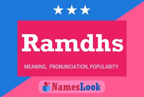 Ramdhs Name Poster