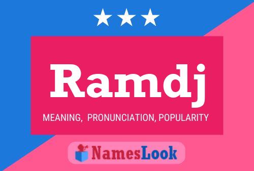 Ramdj Name Poster