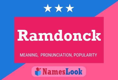 Ramdonck Name Poster