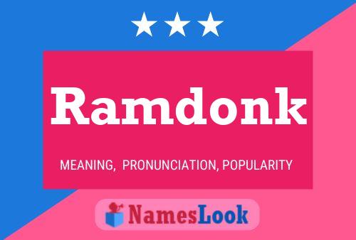 Ramdonk Name Poster