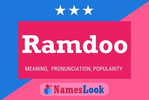 Ramdoo Name Poster