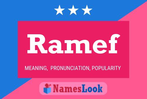 Ramef Name Poster