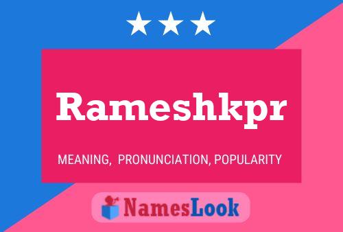 Rameshkpr Name Poster