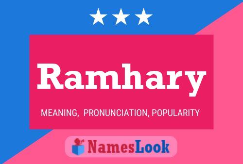 Ramhary Name Poster