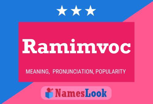 Ramimvoc Name Poster