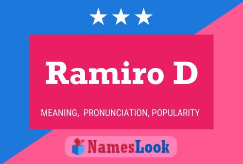 Ramiro D Name Poster