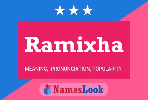 Ramixha Name Poster