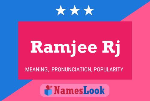 Ramjee Rj Name Poster