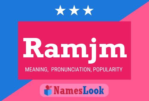 Ramjm Name Poster