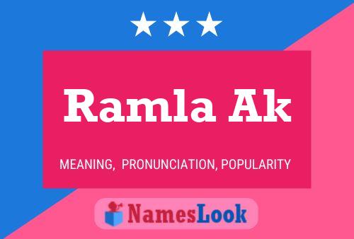 Ramla Ak Name Poster