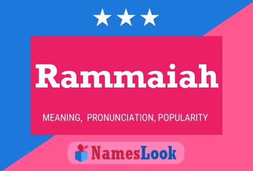 Rammaiah Name Poster