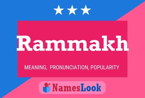 Rammakh Name Poster