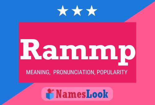 Rammp Name Poster