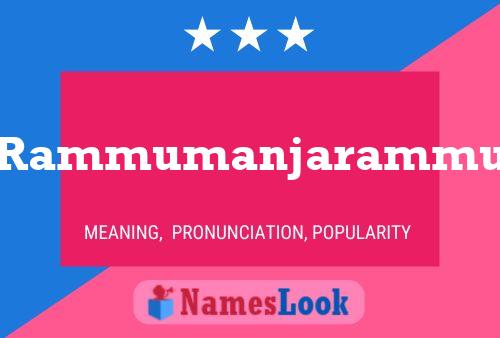 Rammumanjarammu Name Poster