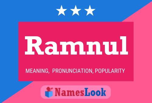 Ramnul Name Poster