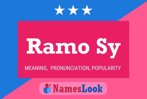 Ramo Sy Name Poster