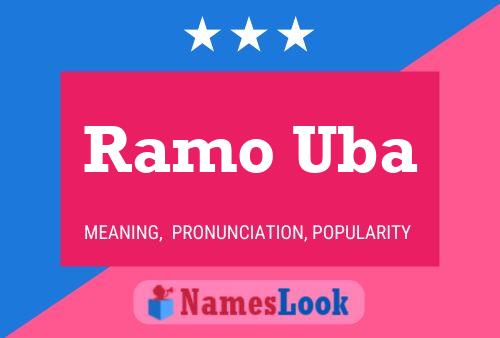 Ramo Uba Name Poster