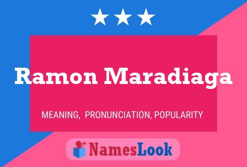 Ramon Maradiaga Name Poster