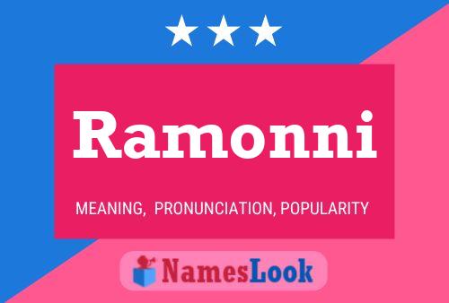 Ramonni Name Poster