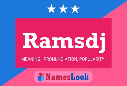 Ramsdj Name Poster