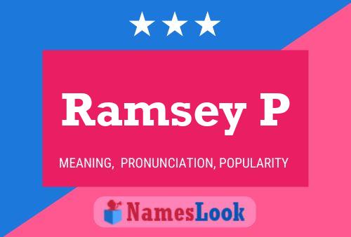 Ramsey P Name Poster