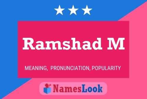 Ramshad M Name Poster