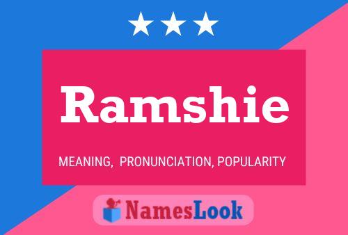 Ramshie Name Poster