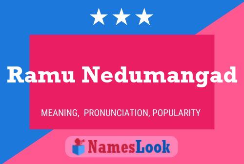 Ramu Nedumangad Name Poster