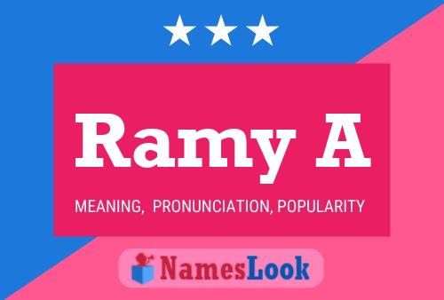 Ramy A Name Poster