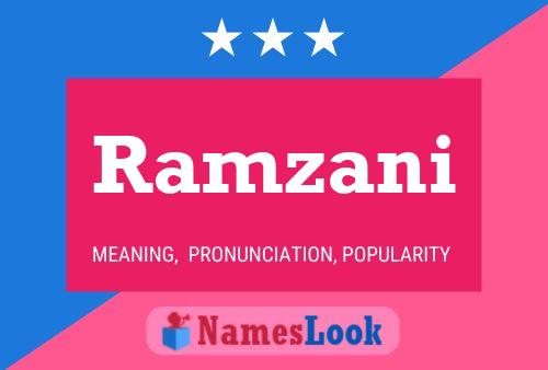 Ramzani Name Poster