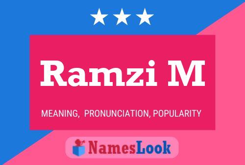 Ramzi M Name Poster