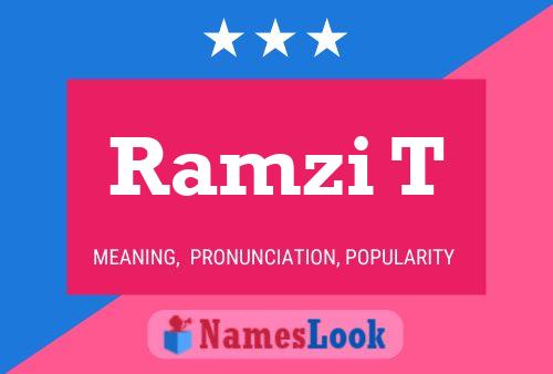 Ramzi T Name Poster