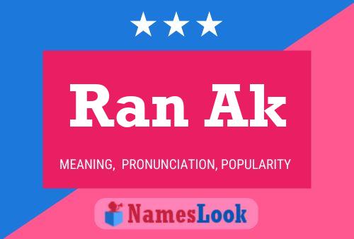 Ran Ak Name Poster