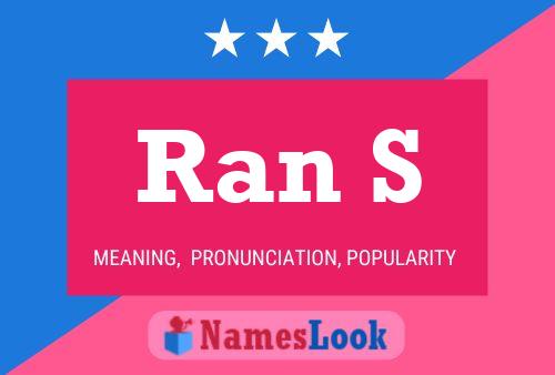 Ran S Name Poster