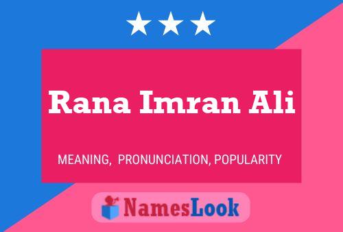 Rana Imran Ali Name Poster