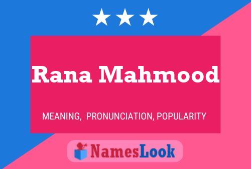 Rana Mahmood Name Poster