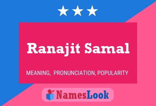 Ranajit Samal Name Poster