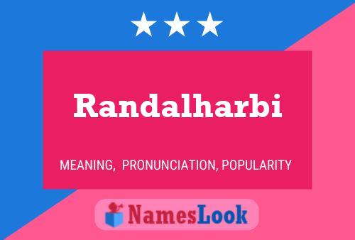 Randalharbi Name Poster