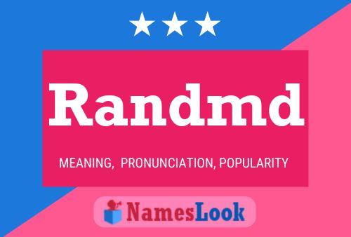 Randmd Name Poster