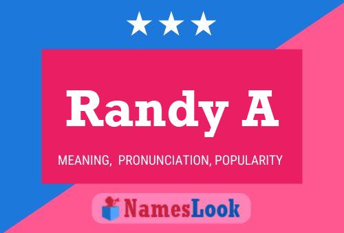 Randy A Name Poster