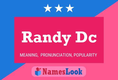 Randy Dc Name Poster