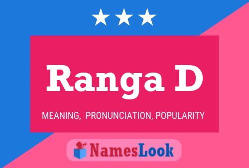 Ranga D Name Poster