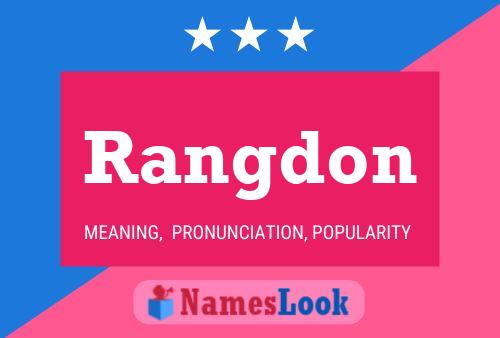 Rangdon Name Poster