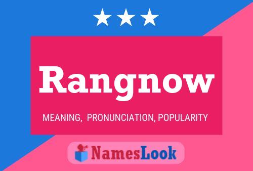 Rangnow Name Poster