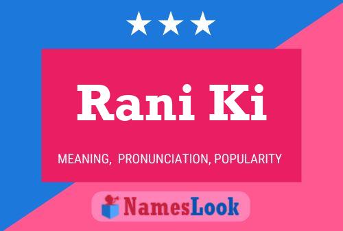 Rani Ki Name Poster