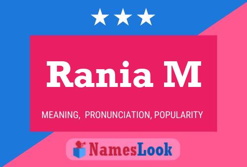 Rania M Name Poster