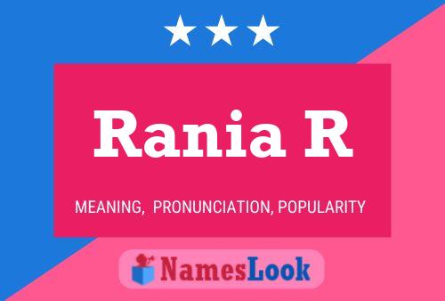 Rania R Name Poster