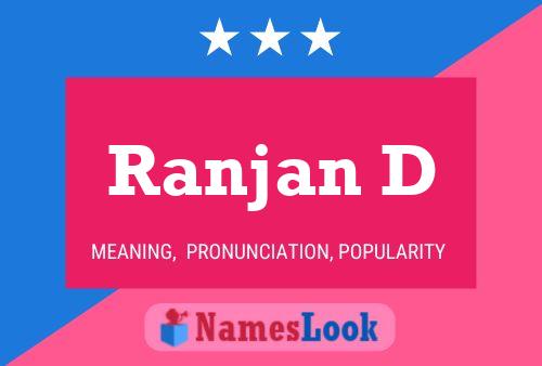 Ranjan D Name Poster