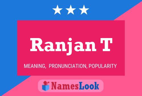 Ranjan T Name Poster