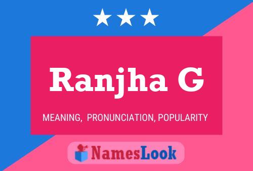 Ranjha G Name Poster